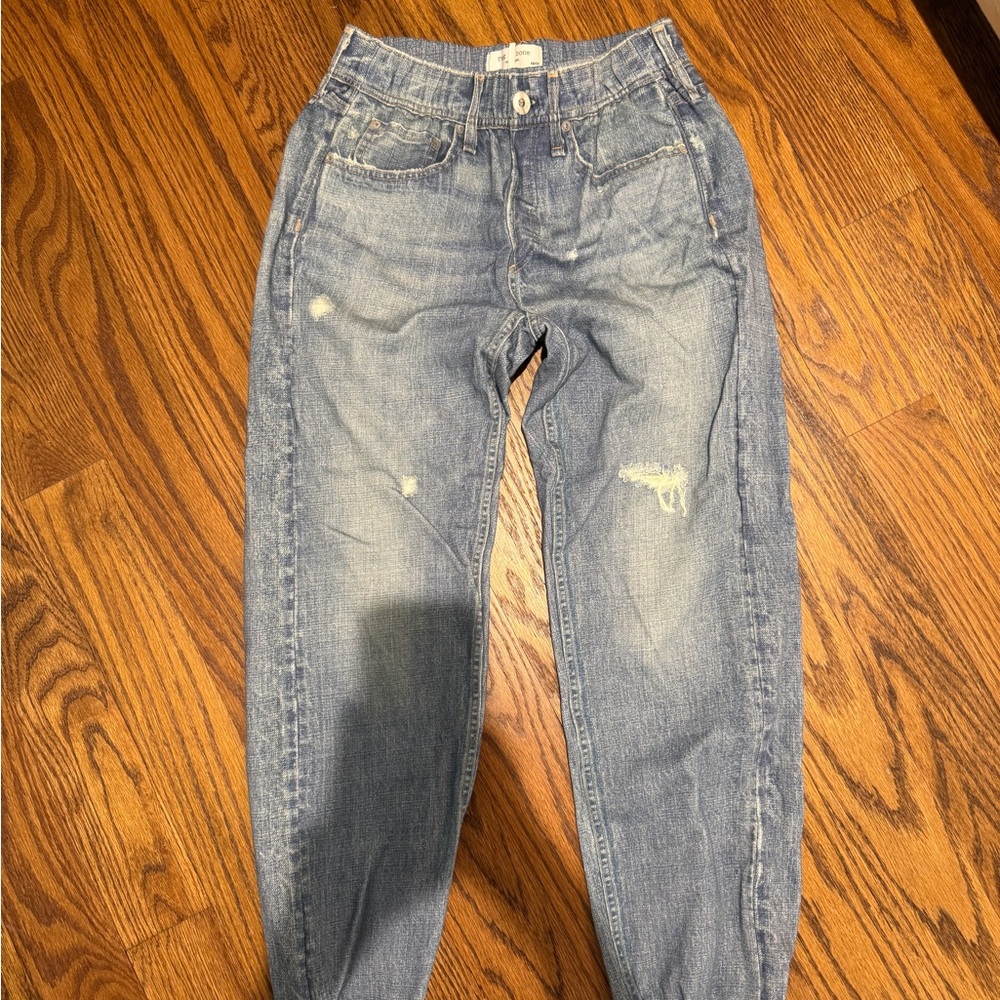 rag & bone Light Blue Distressed Women's Jeggings